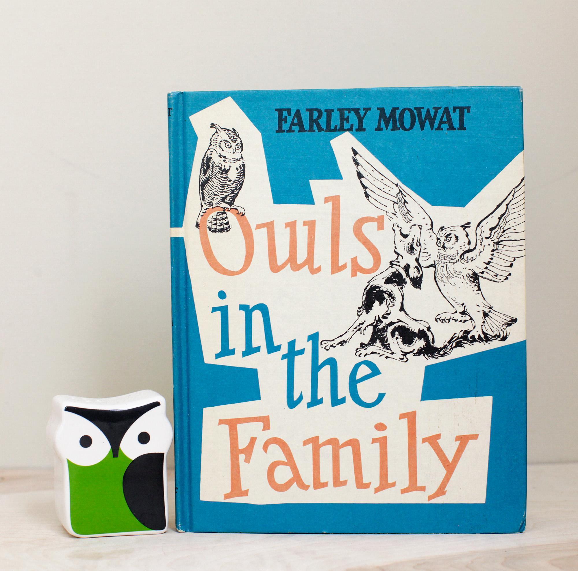 Owls in the Family by Farley Mowat and Illustrated by Robert Frankenberg/ HTF 1961 Little Brown Edit