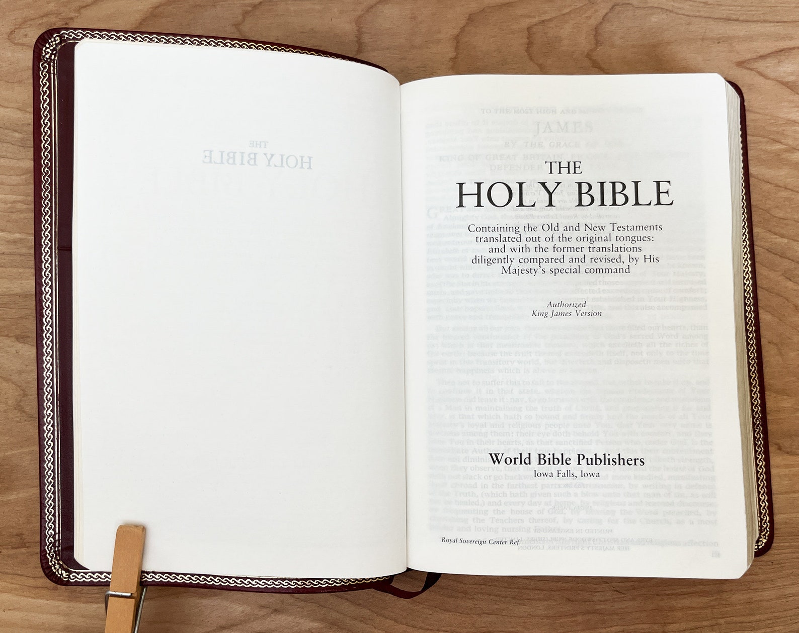 Red Bonded Leather Bible/ Old & New Testaments King James Etsy