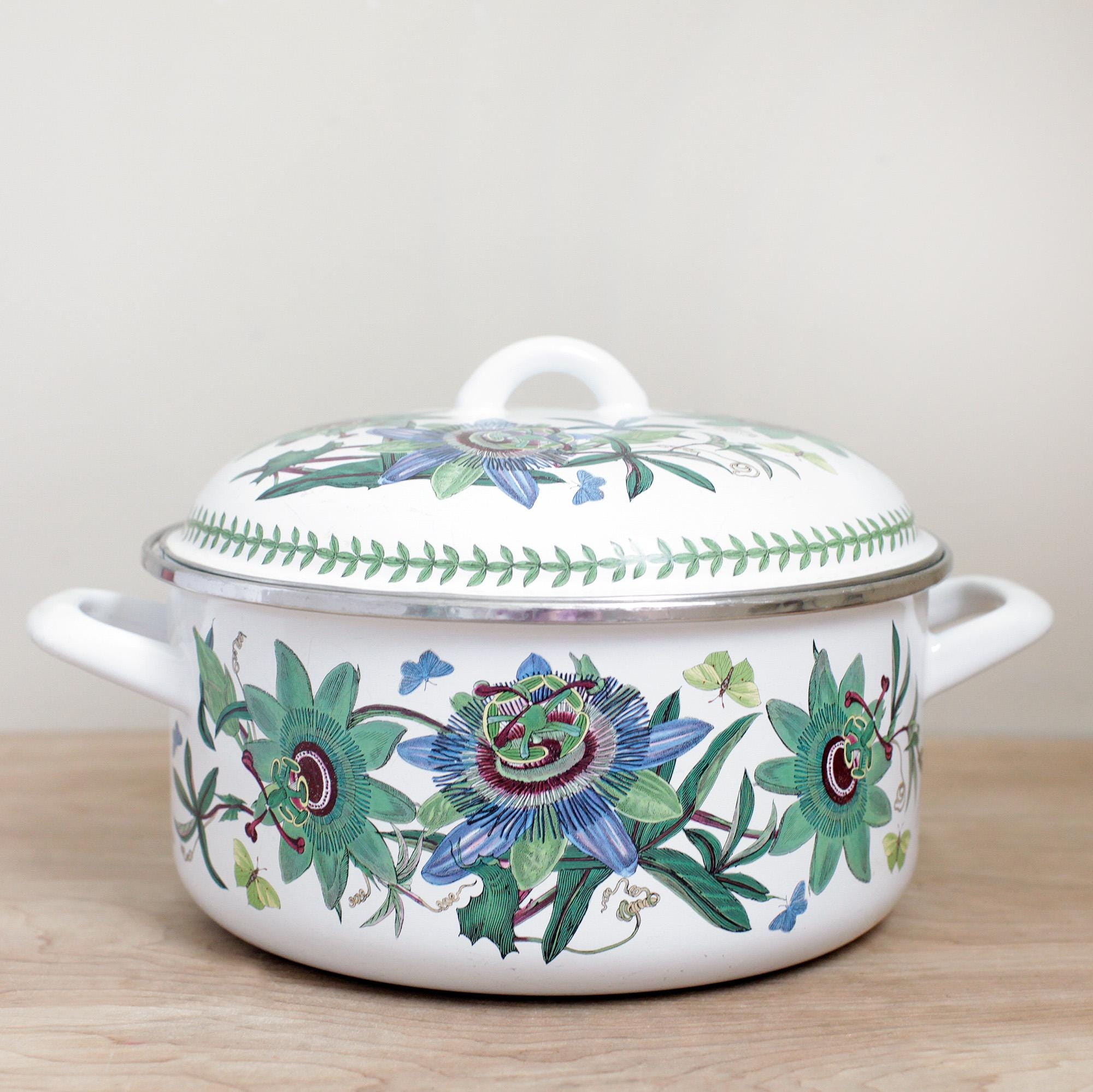 Portmeirion Botanic Garden Enameled Dutch Oven/ Stunning