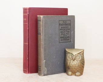 Two Antique Editions by the Brownings/ Selections From the Poems & Plays of Robert Browning + The Poetical Works of Elizabeth B. Browning