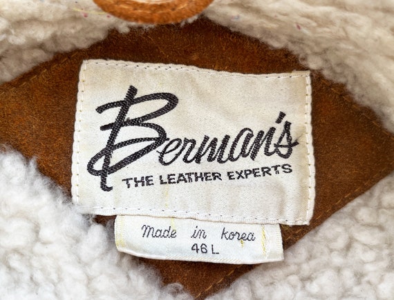 Berman's Men's Shearling & Suede Leather Jacket S… - image 10