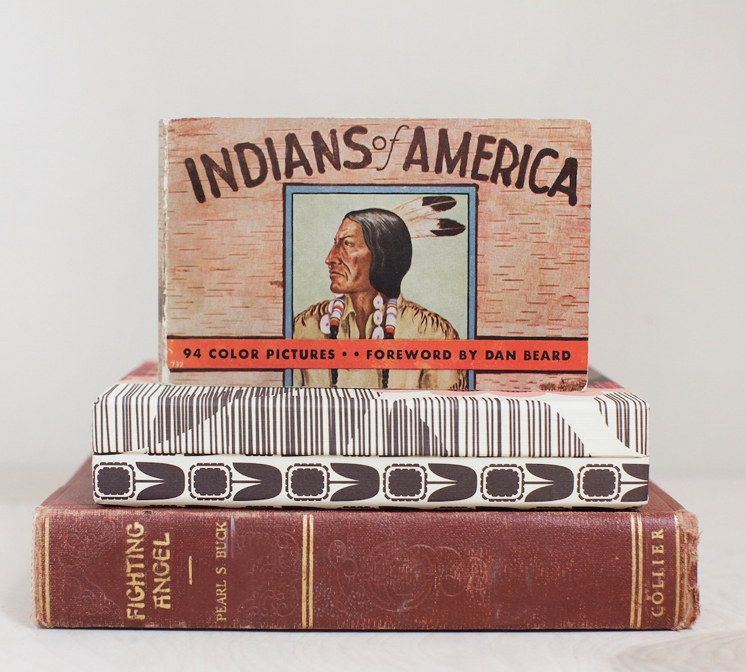 Indians of America by Lillian Davids Fazzini/ Rare 1935 Soft Cover