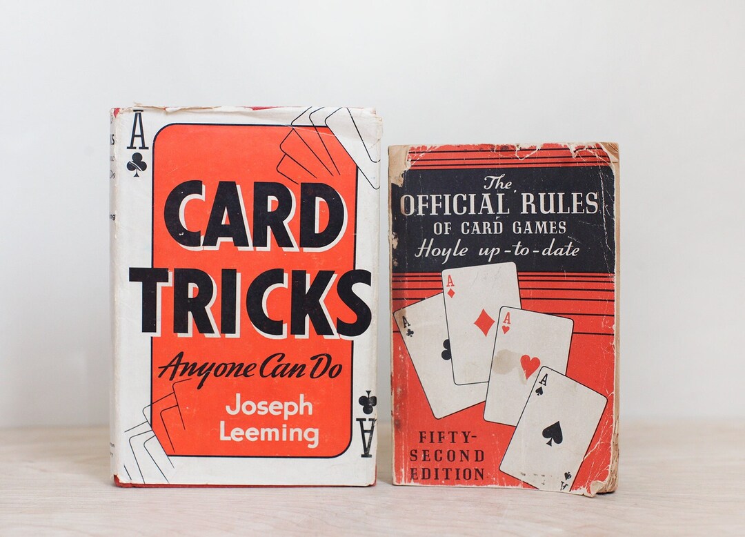 Two Vintage Card Books; Card Tricks Anyone Can Do, 1941