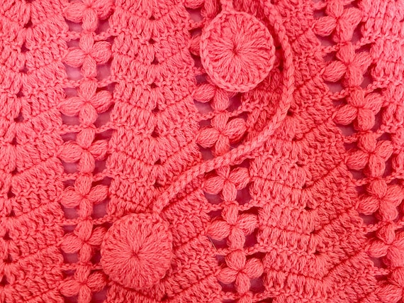 Judy Wayne Hand Crocheted Knit Dress/ Groovy 70s … - image 5