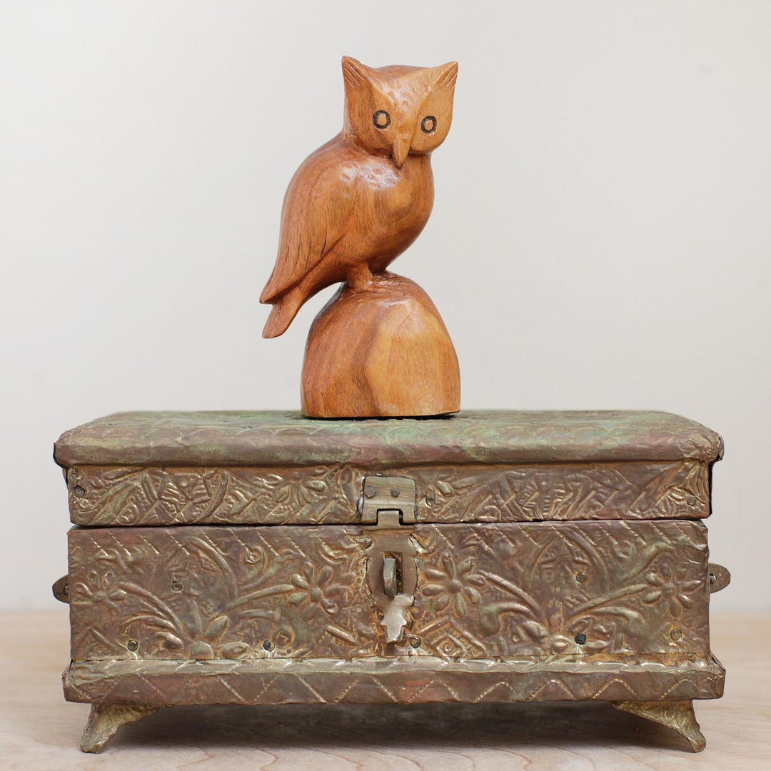 Tin Metal Jewelry Box/ Embossed Floral & Tin Tin Covered Hinged Lidded ...