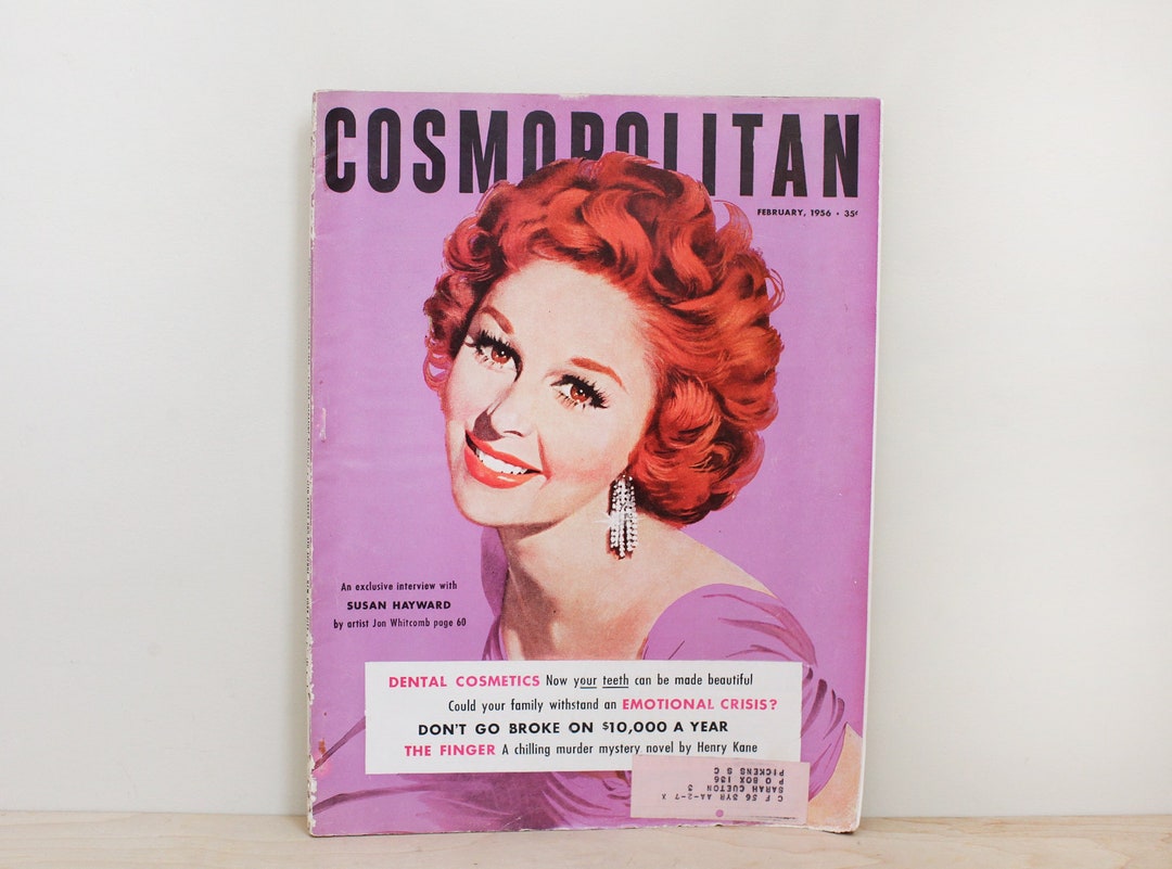 Cosmopolitan Magazine Susan Hayward February 1956 /