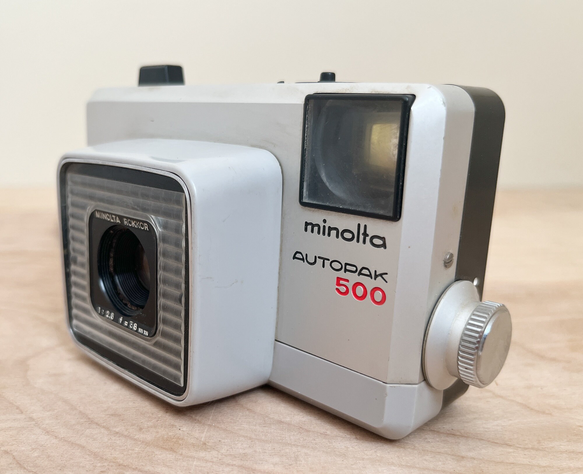 Minolta Autopak 500 126 Film Camera W Expired Film/ Fully