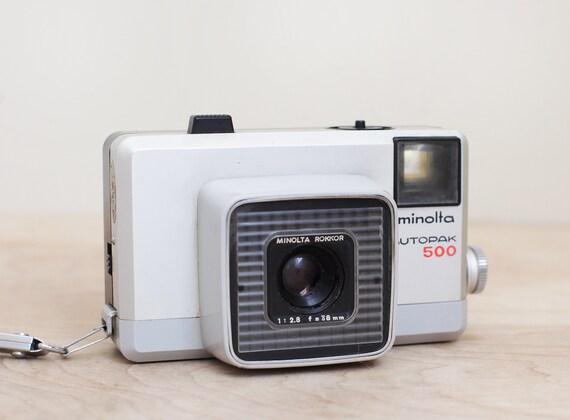 Minolta Autopak 500 126 Film Camera W Expired Film/ Fully