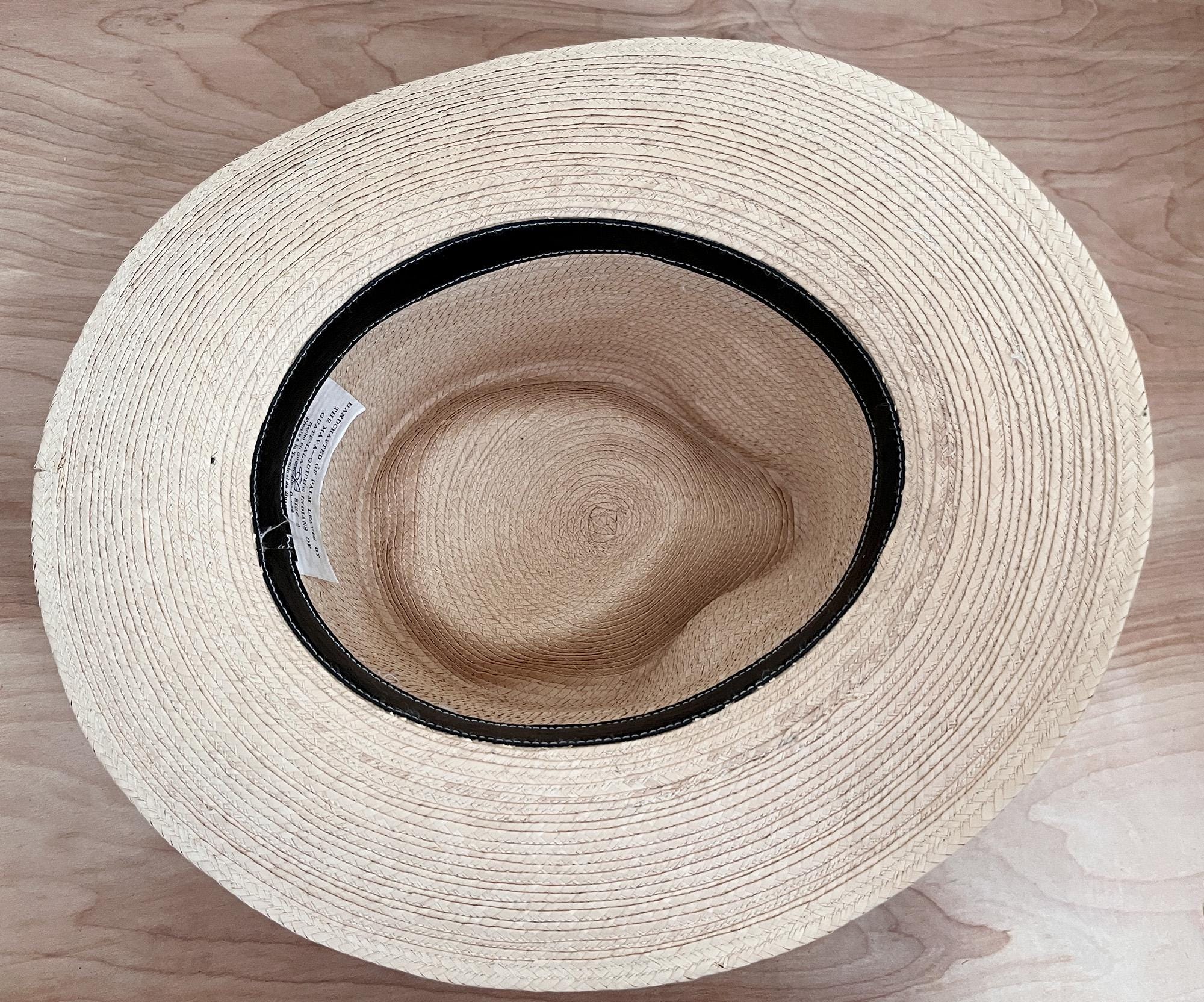 Guatemalan Palm Tree Leaf Panama Hat via Maya Quiche Indians 