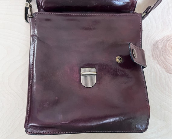 Unique Canadian Leather Crossbody Travel Bag/ Bea… - image 4