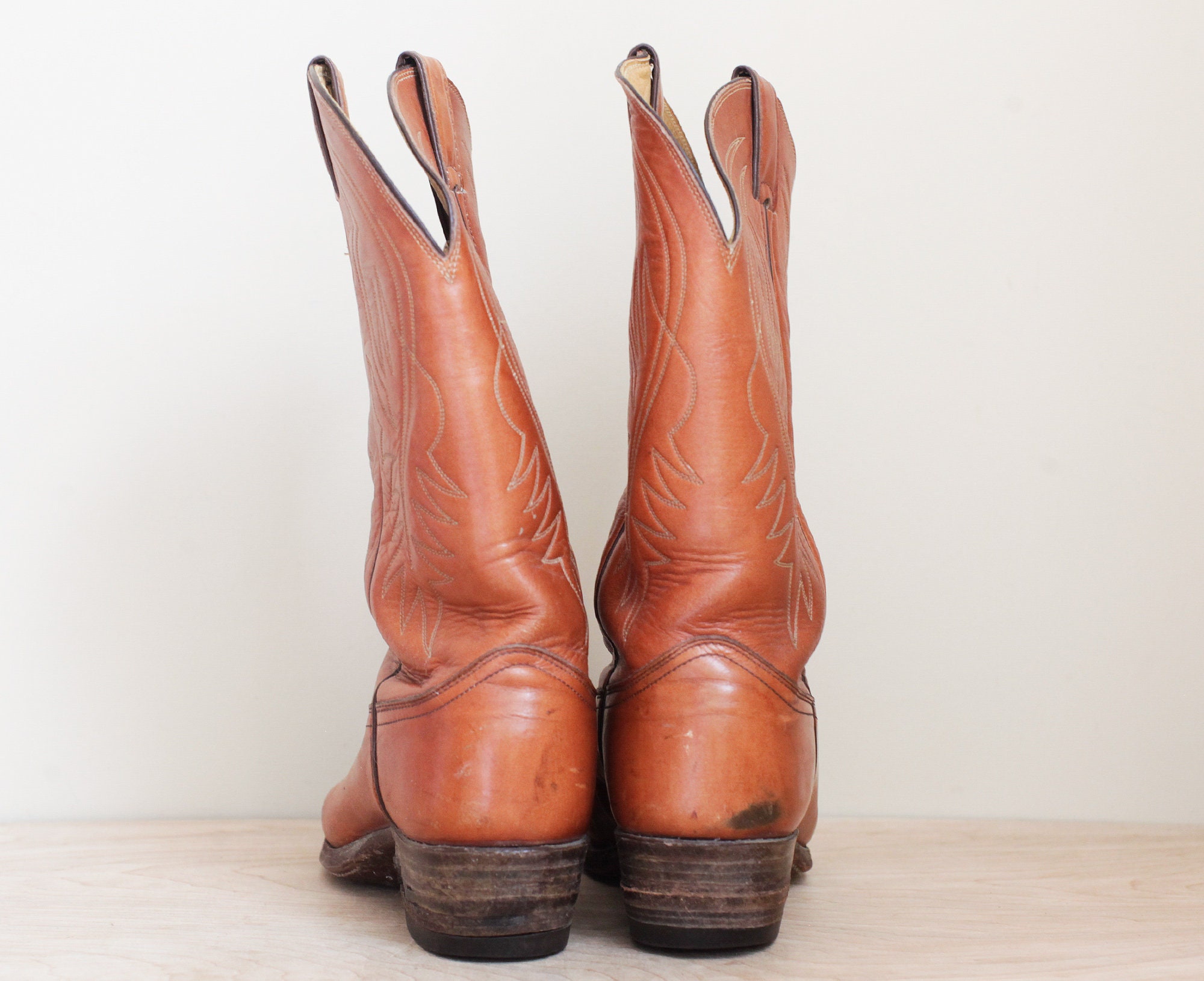 Justin Vintage Cowboy Boots Mens 11EE Cowboy Boots Justin Size 11D Men main image 3