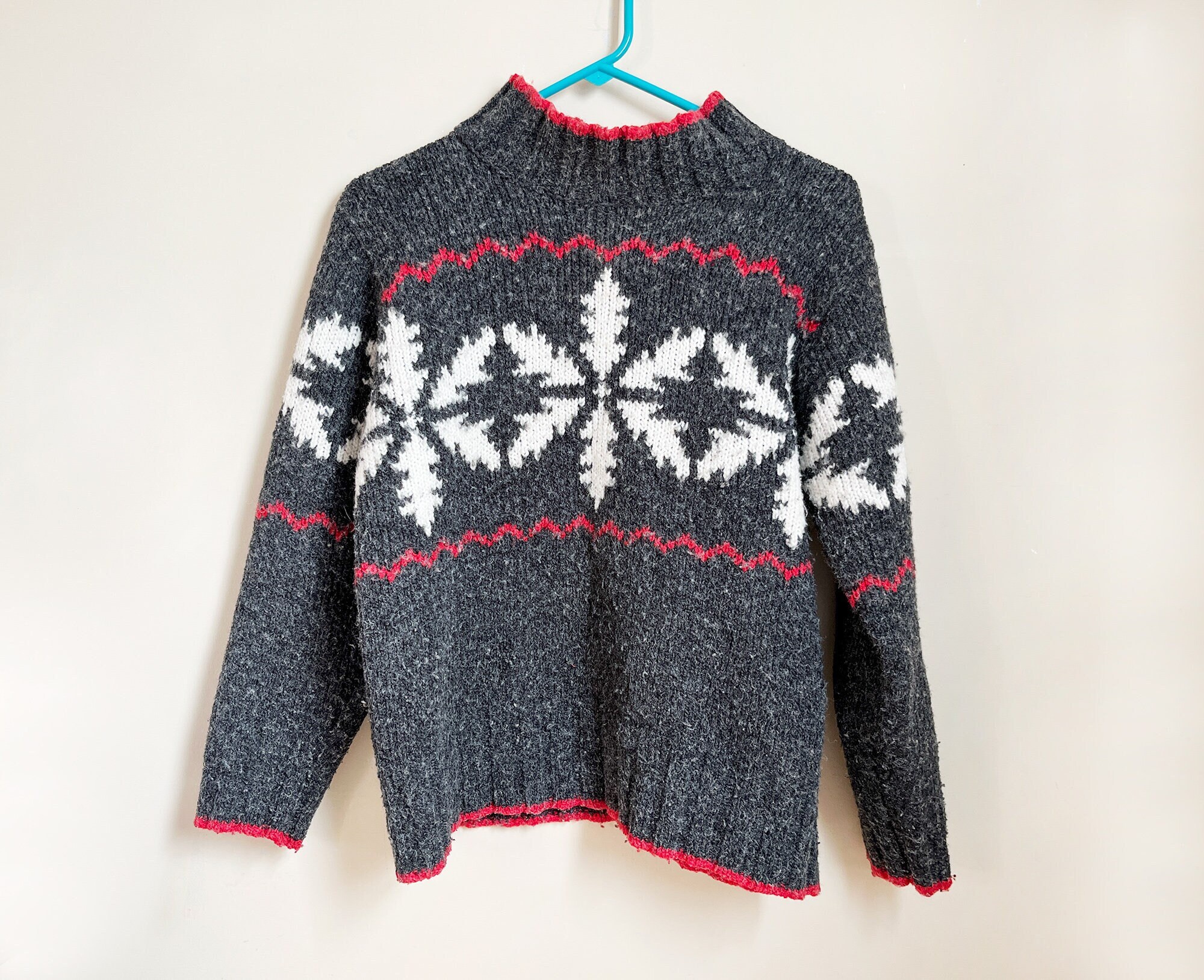 TALBOTS タルボット　ヴィンテージ ハンドニットカーディガン　　星条旗 TALBOTS タルボット ヴィンテージ ハンドニットカーディガン