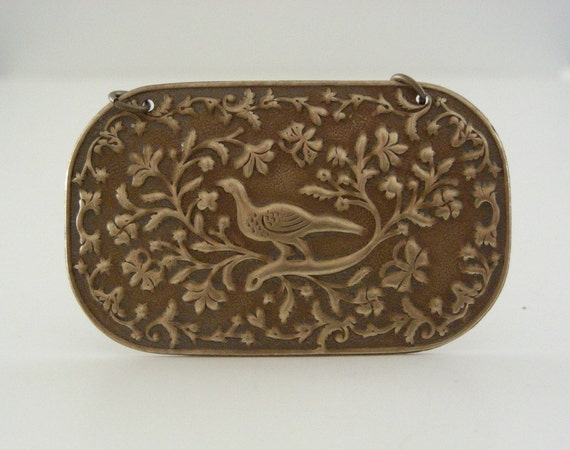 Vintage Brass Bird & Floral Pendant: DIY Necklace