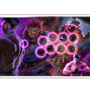 Mad Catz Arcade Fightstick TE2 Custom Artwork (NUR) KAZUYA x AKUMA
