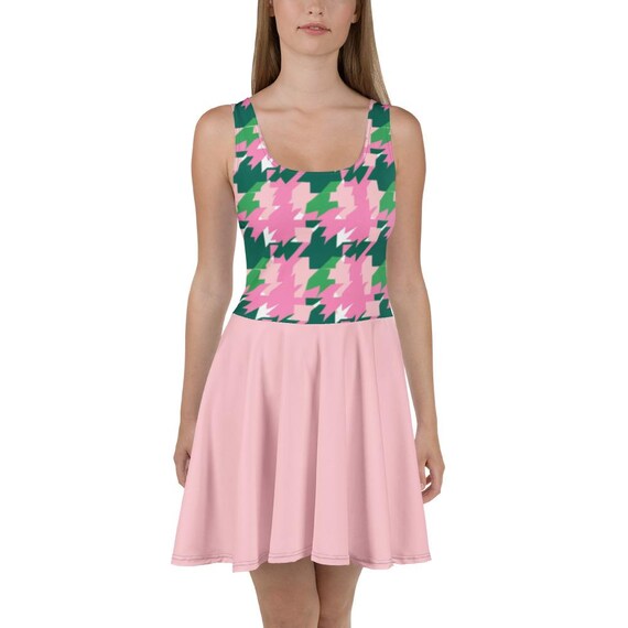 open lace back dress Detail Boutique - Jessica Houndstooth Dress main image 0