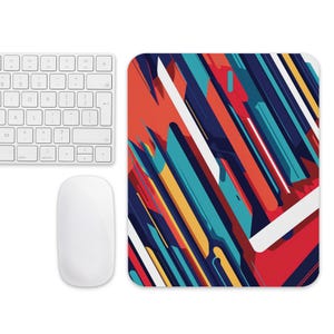 Colorful Stripe Design Mouse Pad - Multicolor Graphic Mouse pad