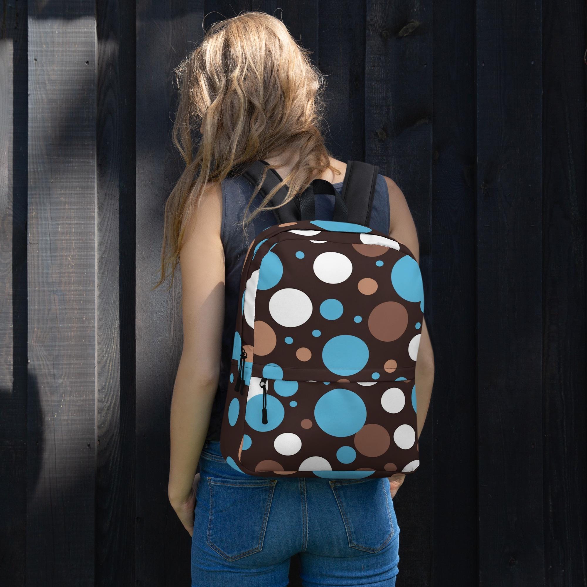 EUC Marc Jacobs Navy blue polka dot backpack Marc by Marc Jacobs Polka Dot Nylon Backpack - Black  main image 2