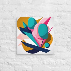 Colorful Abstract Wall Art Canvas #1 | Modern Art for Living Room or Office | Vibrant Home Decor Gift
