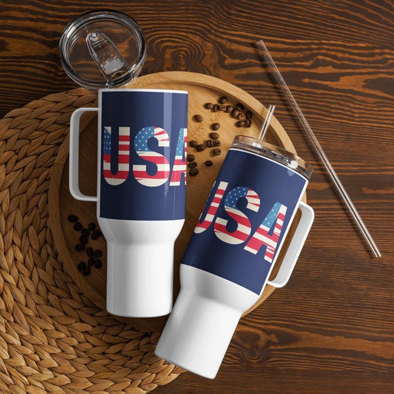 Reduce 40 Oz Mug Tumbler, Stainless Steel With Handle - Keeps Drinks