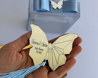 Personalized Butterfly Magnet Favors: Quinceanera, Mis Quince Favors, Sweet 16, Birthday, baby shower
