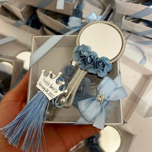 Sweet 16 Gift Birthday Favor, Bridal Shower Mirror, Baby Shower Favor, Mis Quince, Quinceañera XV Años, Mirror XV, Quince recuerdos mirror