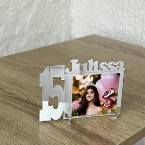 16 Birthday Photo Frame Magnet with Box, Gold Party Decor, Quinceañera Birthday Favors, Mis Quince Años, Birthday Magnets, Sweet 15, Adult