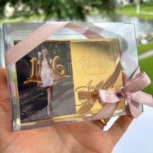Quinceañera Photo Frame Favors, Sweet 16 Photo Gift, Quinceañera Favors, Quinceañera Crown Favors, Sweet 16 Favors, Mis Quince Años