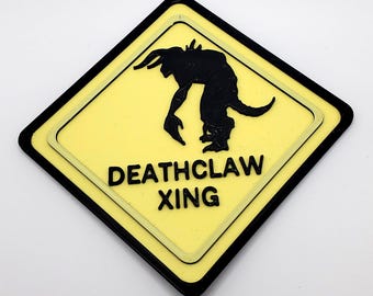Deathclaw Crossing Sign - Wall Art