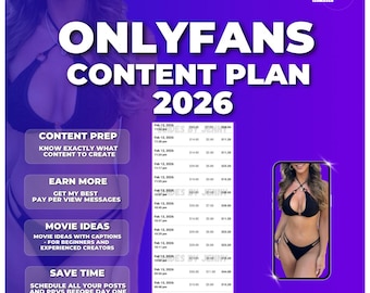 Onlyfans Content plan 2026