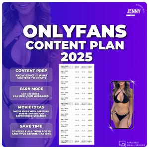 Onlyfans Content plan 2025