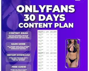 30 Days - Content Plan for OnlyFans