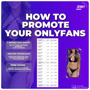 How to Promote Your Onlyfans Page 2025