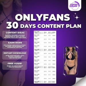 30 Days - Content Plan for OnlyFans
