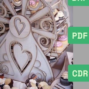 Laser Cut Bundle Of Ferris Wheel Vectore File | DXF file | CDR File | ZIP File | Digital Download