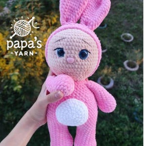 Häkelpuppe Kaninchen, Amigurumi Muster: DIY Häschen-Anleitung (PDF Englisch)