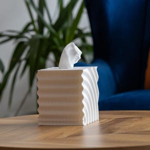 Modern Tissue Holder I Tissue Cover I Tissue Box Holder I Tissue Box Cover  I Tissue Box I 3D Printed I Made from Eco Friendly PLA