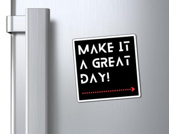 Inspirational Quote Magnets, Office Decor Refrigerator Gift for Colleague, Motivational Fridge Magnet, Kitchen Magnet cute positive