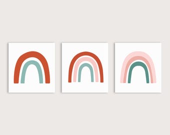 Boho Terracotta Rainbow Print | Nursery Wall Art | Samsung Frame TV Art (Digital Download)