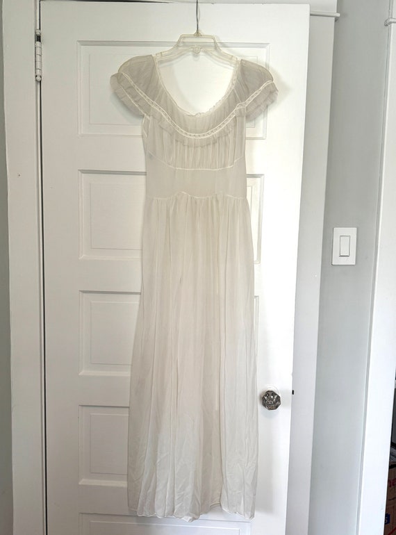 Vintage Cream Lace Slip Dress Size Extra Small or… - image 1