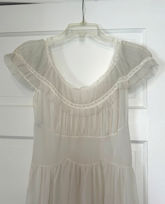 Vintage Cream Lace Slip Dress Size Extra Small or… - image 2