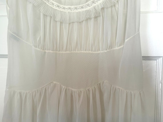 Vintage Cream Lace Slip Dress Size Extra Small or… - image 3