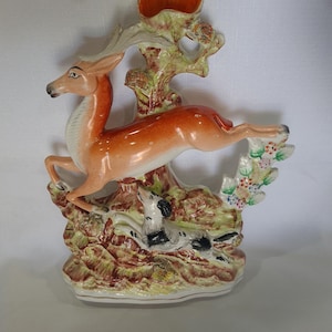 Antique Staffordshire Spill Vase, Circa 1880&#39;s