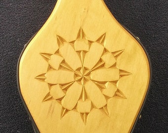 Fireplace Bellows--Chip Carved Rosette #15