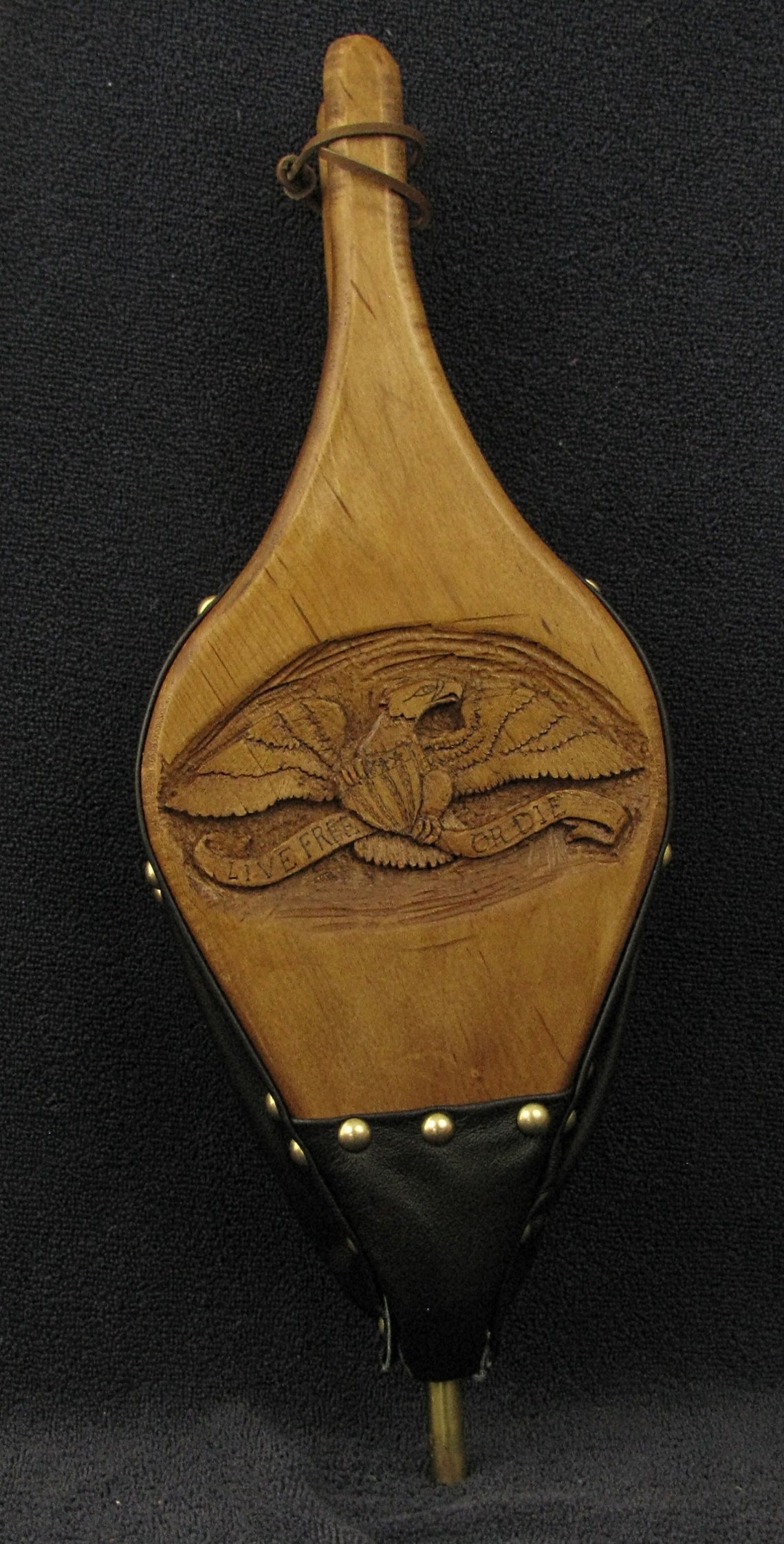 Hand Carved Eagle Fireplace Bellows Etsy