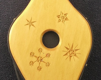 Fireplace Bellows--Chip Carved Snowflake  11