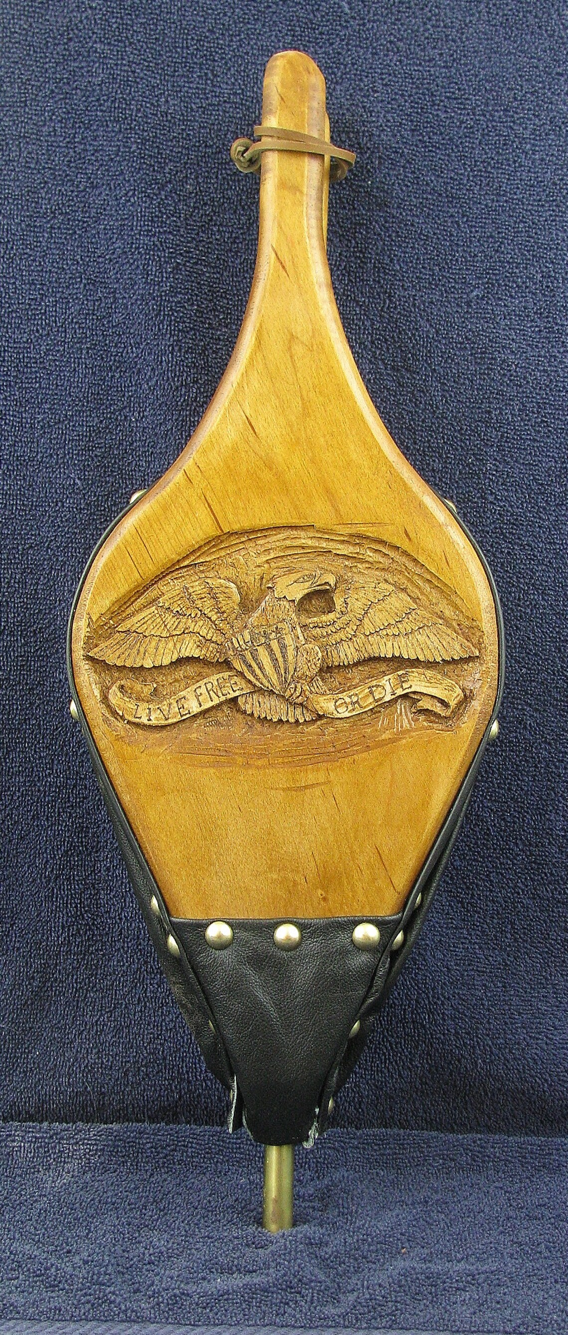 Hand Carved Eagle Fireplace Bellows Etsy