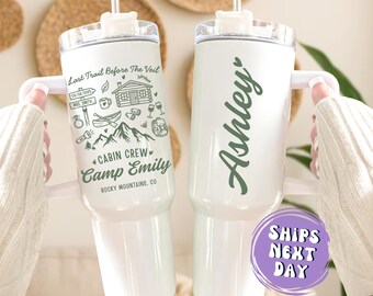 Personalized Camp Bachelorette Tumbler Custom Camping Bachelorette Tumbler For Camping Bach Party Tumbler Bachelorette Party Camping Mugs