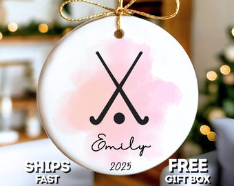 Field Hockey Christmas Ornament Personalized Field Hockey Ornament Field Hockey Player Gifts Field Hockey Gifts For Girls Ornament Keepsake