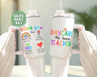 Daycare Teacher Cups Day care Teacher Tumbler Gifts Idea Preschool Teacher Tumbler Preschool Teacher Appreciation Gifts For Daycare Teachers