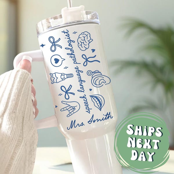 Speech Language Pathologist Gift SLP Therapy Gift Speech Language Pathologist Tumbler SLP Graduation Gift Speech Language Pathology Cup Gift